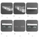 thumbnail image 5 of Estantes de baño, estante de montaje en pared, caja de almacenamiento de 4 tazas, soporte de pared, punzón gratuito con estante de succión magnética JM, 5 of 5