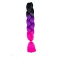 thumbnail image 1 of XmhyTop-A Extensiones de cabello sintético trenzado multicolor jumbo ombré de 60 cm, 3 piezas, perfectas para trenzas regulares y con giros DIY, C11, 1 of 5