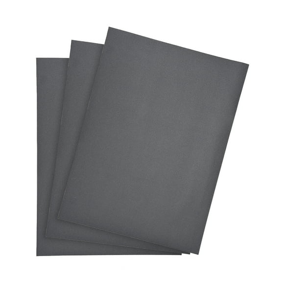 Unique Bargains Waterproof Sandpaper, Wet Dry Sand Paper Grit of 600, 11 x 9inch 3pcs