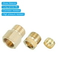 thumbnail image 4 of 8mm Tube OD 1/4 BSP Male Thread Brass Tube Compression Fitting Connector, Gold Tone 3 Pack, 4 of 5