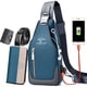 thumbnail image 2 of Bolso de pecho para hombre, nuevo estilo de moda, estilo coreano, informal, deportivo, impermeable, Oxford, bandolera de pecho para hombre, bolso de mensajero de hombro, 2 of 5