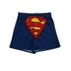 DC Comics Mens Navy Blue Superman Logo Knit Underwear Boxer Shorts