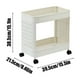 thumbnail image 3 of Fiudx Estantería Móvil con Ruedas, Solución de Almacenamiento Multifuncional, Diseño Compacto, Ruedas de Suave Deslizamiento, Uso Flexible, Organizador para Cocina, Baño y Sala de Estar, Tamaño 38,5, 3 of 6