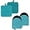 Coral Blue 4-Piece, variant on HEETLY Short Oven Mitts and Pot Holders Set,4-Piece,500°F Heat Resistant with Neoprene Grip,Coral Blue