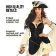 thumbnail image 3 of Disfraz de pirata para mujer, de Costume Morph, Halloween, 2 XL, 3 of 5