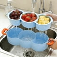 thumbnail image 4 of TIELUTT Stackable Multifunctional Fruit and Vegetable Serving Tray with Mini Baking Stuff Real Ceramic Cookie Sheet Beginners Baking Set for Adults Cake for Baking Cookie Sheet Stainless Steel Nonsti, 4 of 6
