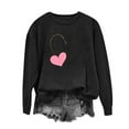 thumbnail image 3 of Juebong Women's Fashion Heart Sweater Valentines Sweatshirts Funny Love Graphic Printed Long Sleeve Crewneck Pullover Tops, 3 of 4