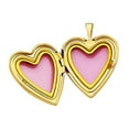 thumbnail image 6 of 14k Yellow Gold Heart Locket Pendant with 0.8 mm Wheat Chain 16'' - 22'' (18.00, 0.9), 6 of 6