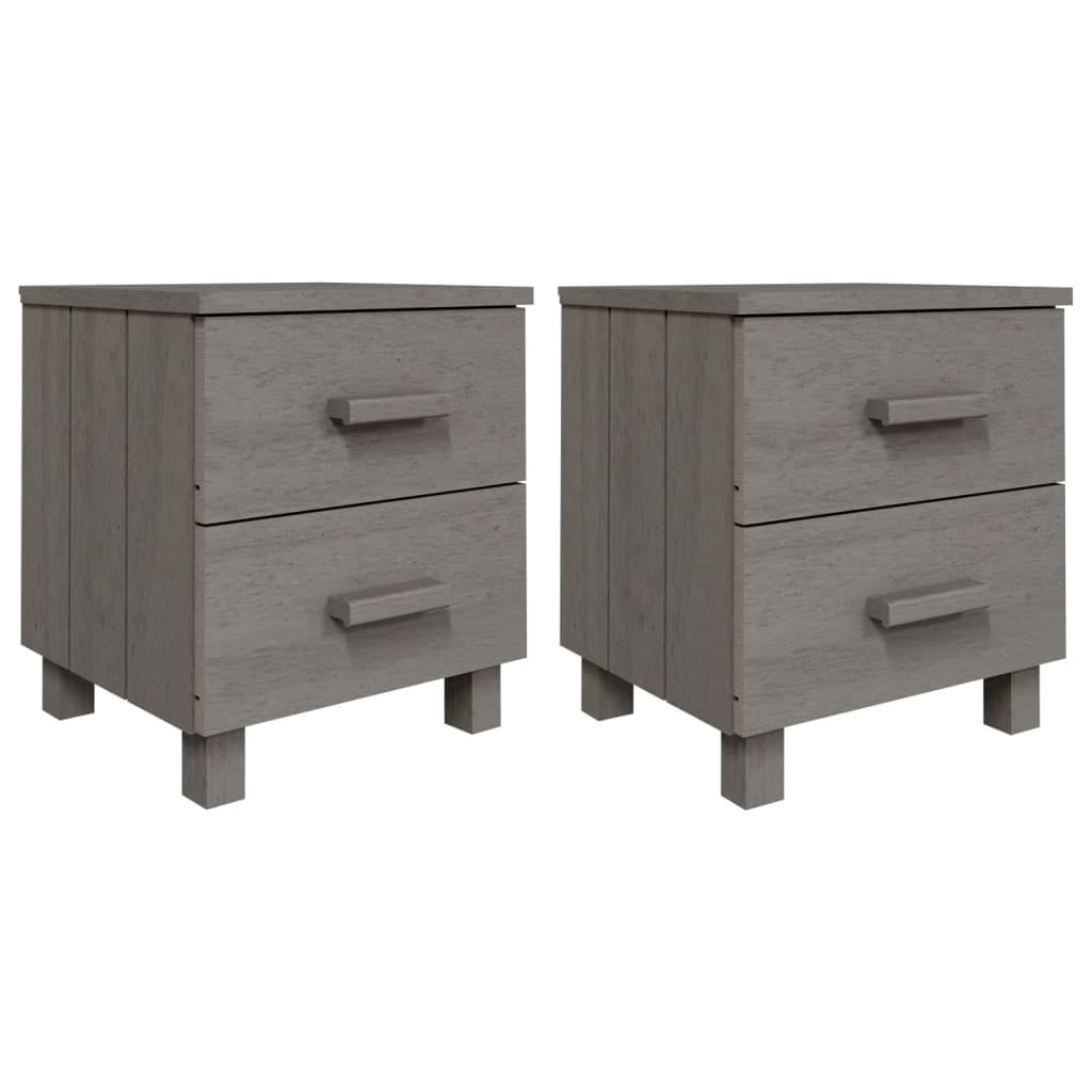 Conifferism White Nightstand With 2 Drawers & Shelf - 28.3" Tall, 19" Wide Modern Bedside Table