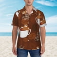 thumbnail image 4 of Bixox Men's Hawaiian Shirts Men's Sloths Need More Coffee Print Short-Sleeve Shirt-XX-Large, 4 of 8