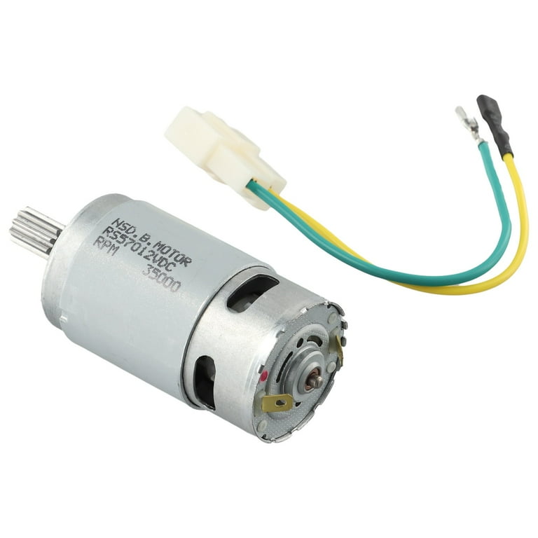 RS555 24V 40000 RPM DC Motor - 10 Teeth Gear For Ride-On Car, Remote Control Car SUV Parts