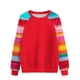 thumbnail image 2 of Ailaofu Womens Tops Color Block Raglan Long Sleeve Shirts Casual Fall Crewneck Sweatshirts, 2 of 3