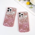 thumbnail image 6 of OOK for iPhone 13 Pro Case, Cute 3D Diamond Butterfly Pattern Luxury Slim Plating Bling Glitter Protective Phone Case with Screen Protector for Girls Women, Pink, 6 of 6
