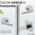 thumbnail image 5 of KOKOSIRI Toilet Paper Holder Tissue Paper Dispenser for Bathroom Toilet Roll Holder Wall Mounted, Brushed Nickel Stainless Steel B2008BR, 5 of 6