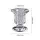 thumbnail image 3 of Candelabro de cristal transparente | Candelabro decorativo de cristal para bodas, cenas a la luz de las velas y centros de mesa festivos | Regalo de decoración moderna de cristal, 3 of 6
