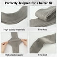 thumbnail image 5 of Bocaoying 4 Pairs Women Knit Leg Warmers, 80s Women Leg Warmers with 4 Pairs Knee Length Velet Socks, Ladies Ribbed Leg Warmers for Party Sports, 5 of 8