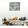 thumbnail image 3 of Beach Sea Turtle Bathroom Wall Art Ocean Turtle Pictures Wall Decor Coastal Nautical Seascape Canvas Painting Love Artwork Home Decoration for Bedroom Office Framed 16"x12", 3 of 6