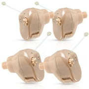 MEDca Hearing Amplifier Set - Mini ITC (in-The-Canal), 2 Pairs in Ear, Multicolor