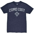 thumbnail image 2 of Men's 1863FC  Heather Navy Como 1907 Wordmark Twisted Tri-Blend Slub T-Shirt, 2 of 3