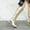 Gold, variant on Tejiojio Clearance Autumn And Winter Thick High-heeled Pointed Toe Slim Boots Side Zipper Print Warm High-top Boots
