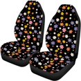 thumbnail image 5 of Pzuqiu Floral Pattern Car Seat Covers Full Surround Car Seat Covers Full Set, Groovy Car Seat Protection Car Front & Rear Seat Covers Fit for Cars SUV Truck, 5 of 10