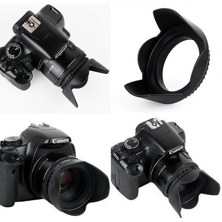Pro Hard Lens Hood with Collar Clamp for Sony Alpha a6400 ILCE-6400 (40.5mm Size)