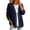 Navy, variant on Stralyhd Jean Jacket Women Long Sleeve 2026 Autumn Casual Denim Jacket Short Waffle Jean Coats Light Button Down Cardigan with Pockets Dark Green XXL
