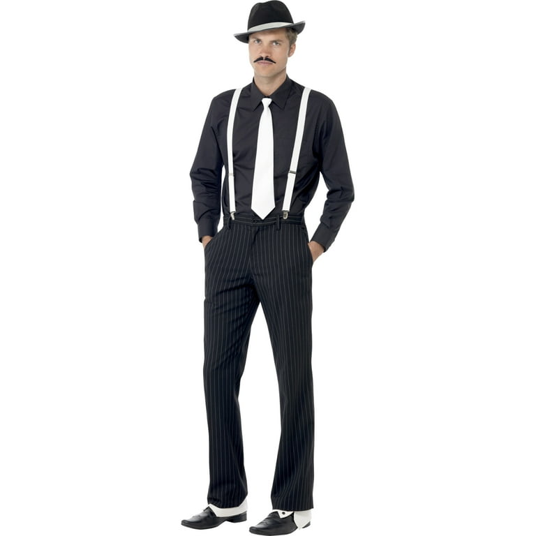 Gangster Instant Kit Adult Black White
