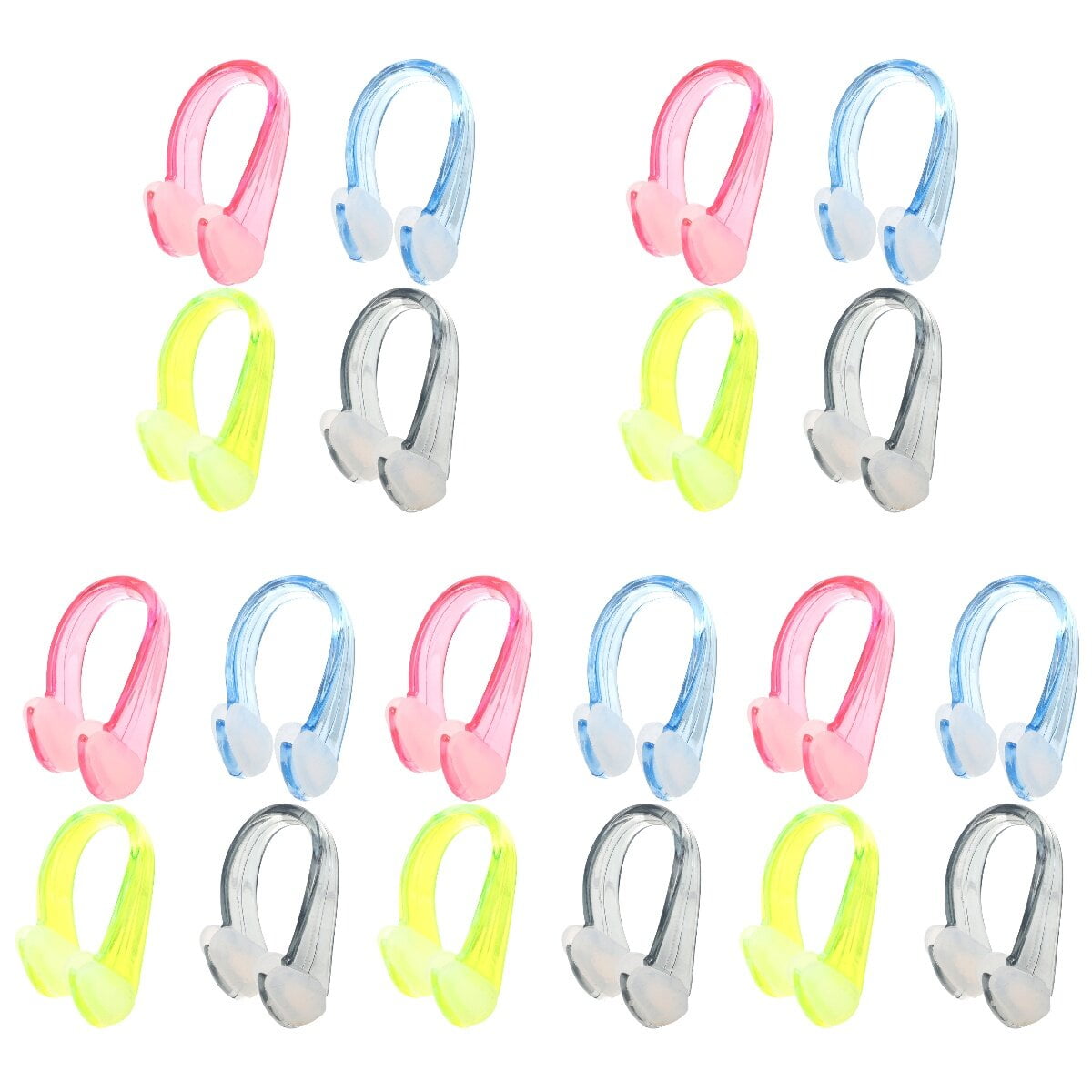 20 Pcs Silicone Nose Clip Comfortable Swim Nose Plug Swimming Nose Clip