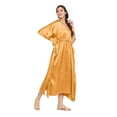 thumbnail image 5 of Oussum Womens Kaftans Satin Long Maxi Dress for Women Adjustable Size Caftans Plus Size Nightwear Evening Gown Beachwear Casual Dresses Online, 5 of 8