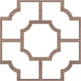 thumbnail image 2 of 33"W x 33"H x 3/8"T Extra Large Bradley Decorative Fretwork Wood Ceiling Panels, Walnut, 2 of 10
