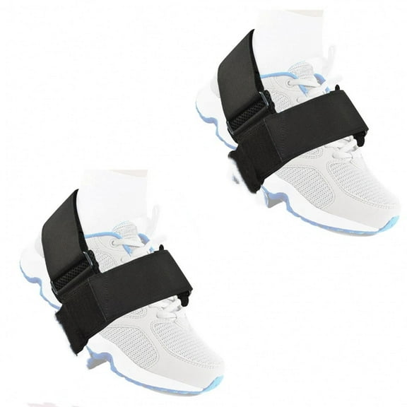 Original Dumbbell Foot Attachment, Tibialis Trainer, Adjustable Ankle Weights, Ankle Straps for Weight Lifting, Leg Workouts at Home for Hip, Shin Splint, （black a pair）