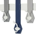 thumbnail image 4 of DecMode Coastal Wooden Canoe Paddles Inspired Wall Hook with Blue/Gray Finish, 23"W x 26"H, 4 of 8
