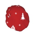 thumbnail image 2 of YFYANG Women's Double Waterproof Shower Cap, Red Christmas Tree Reusable Hair Cap for All Hair Styles and Head Sizes, 2 of 9