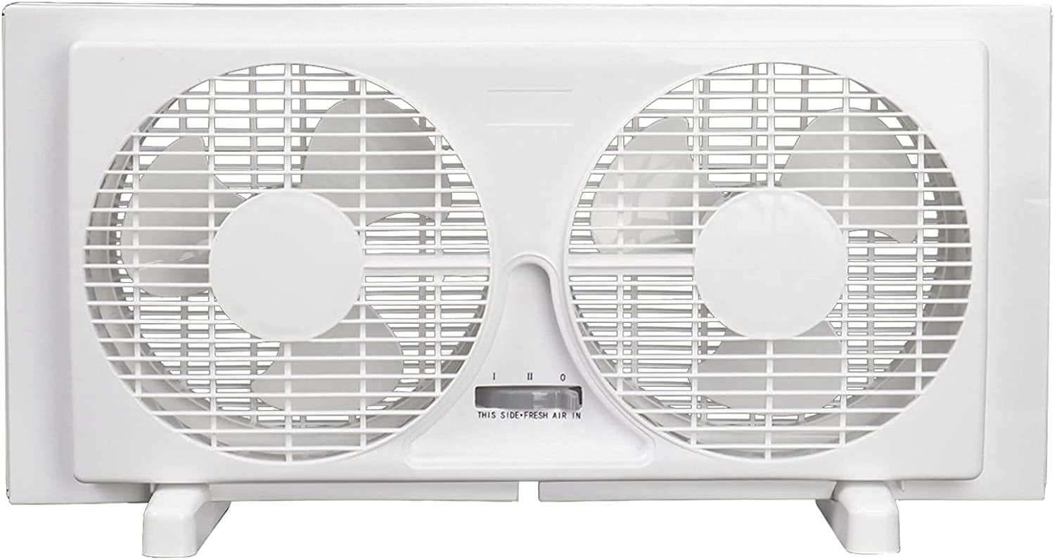 Dual Blade Window Twin Fan With 2 Speeds And 7 in Blades Reversible Airflow NEW 