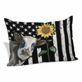 thumbnail image 2 of Vintage American Flag Pillow Covers 24"x36", Farmhouse Cow Sunflowers Soft Brushed Microfiber Breathable Throw Pillow Covers, Pillowcase with Zipper for Couch Sofa Bedroom Living Room, 2 of 9