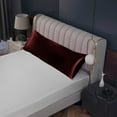 thumbnail image 2 of 1 Piece Body Pillowcase Solid Wine Body Pillowcase Size 20X54, 100% Egyptian Cotton, 800 Thread Count, Decorative Pillowcases, 2 of 5
