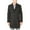 black, variant on Michael Kors Mens Slim Fit Plaid Top Coat, Black, 44 Short
