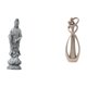 thumbnail image 1 of Estatua de Guan Yin besándose con amantes, escultura de piedra, adorno artístico, colección Feng Shui, figura de Buda femenina china, regalo de aniver, 1 of 8