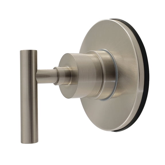 Kingston Brass KS4038CML Manhattan Single-Handle Six-Way Diverter Valve with Round Trim Kit in Brushed Nickel