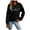 #02 Black, variant on Busydd Womens Sweatshirts Fashion Smile Print Crewneck Sweatshirt Casual Long Sleeve Shirts for Women Fall Loose Pullover Sweatshirt