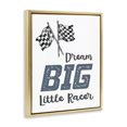 thumbnail image 2 of Stupell Industries Eclectic Dream Big Little Racer Gold Floating Frame Canvas Art, 25 x 31, by Christine Simpson Art, 2 of 7