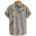 thumbnail image 5 of Camisa hawaiana con estampado 3D de periódico para hombre, camisas casuales de moda de uso diario, camisas de manga corta, blusas con botones, ropa unisex de gran tamaño con solapa 2024, 5 of 5