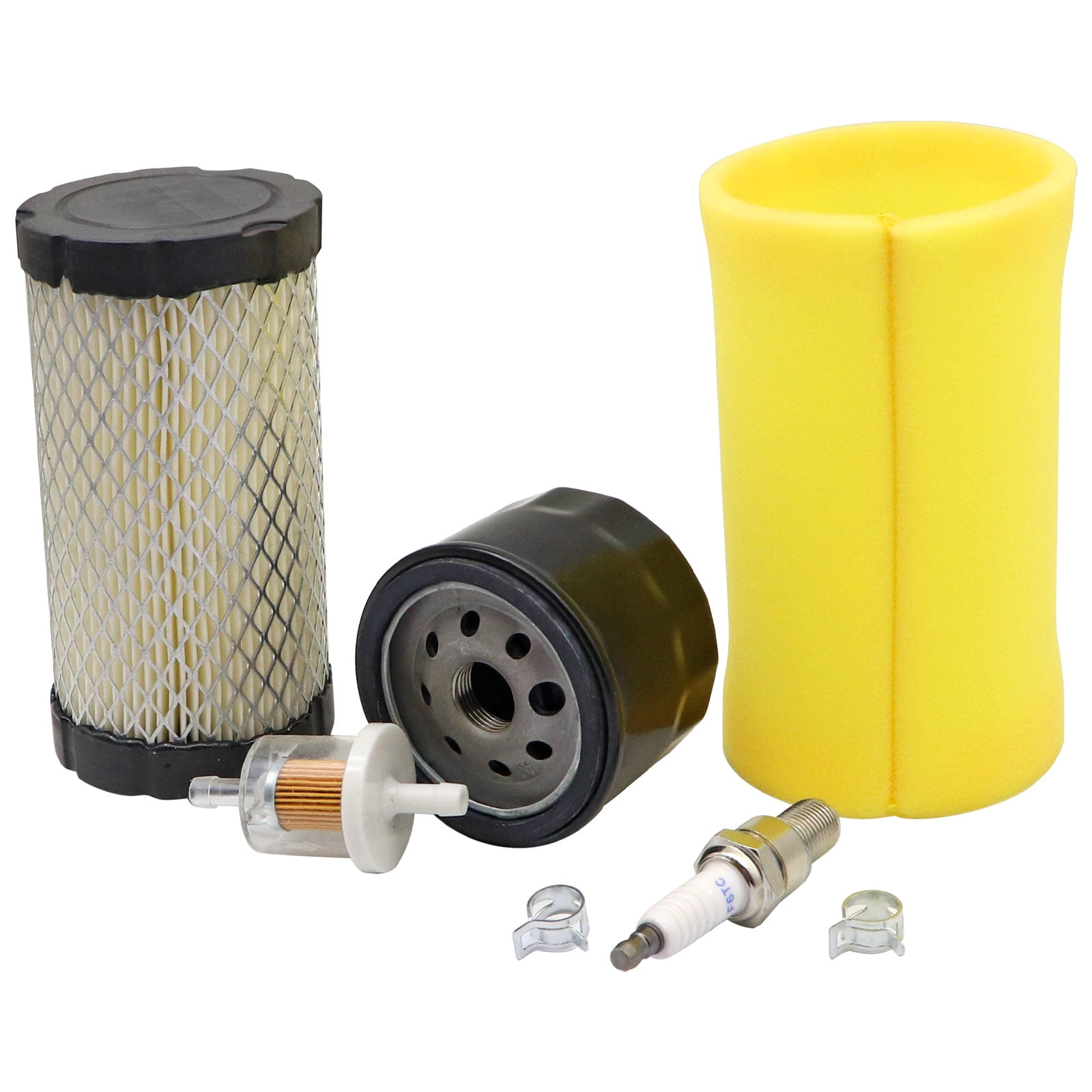 SecosAutoparts Air Filter Tune Up Kit Compatible with Craftsman YT3000 YS4500 LT2000 Lawn Tractor Walmart