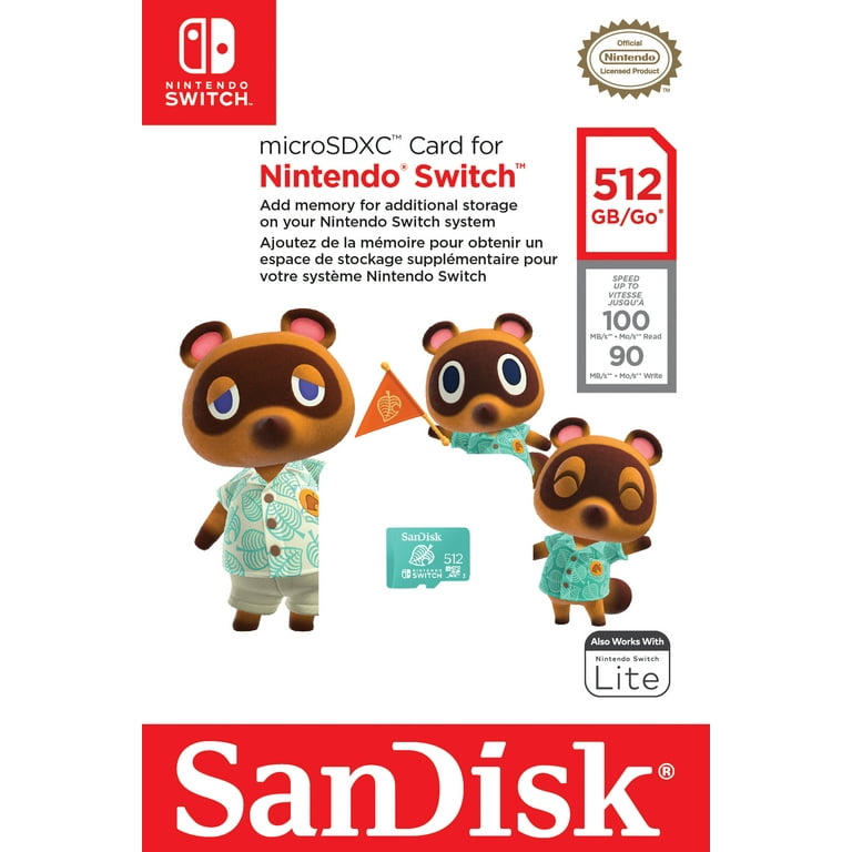 Nintendo Switch MicroSDXC Card 512GB SanDisk – Retro Raven Games