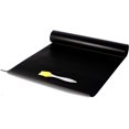 thumbnail image 1 of Alfombrilla antiadherente para parrilla de barbacoa, resistente al calor, 40x50cm, negra (2 uds.) + cepillo de silicona negro, alfombrilla para barbacoa, alfombrilla antiadherente para barbacoa, 1 of 5