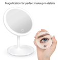 thumbnail image 4 of Espejo de maquillaje LIUYMXG LED recargable 5 aumentos color blanco, 4 of 5