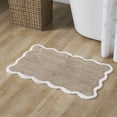 thumbnail image 2 of My Texas House Whitney Taupe Scallop Cotton Bath Rug, 20" x 32", 2 of 5