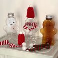 thumbnail image 2 of Botella de agua navideña kawaii, decoración para fiesta navideña, muñeco de jengibre, muñeco de nieve, vaso mezclador, botellas para bebidas de jugo, regalos para niños, Navidad, 2 of 5