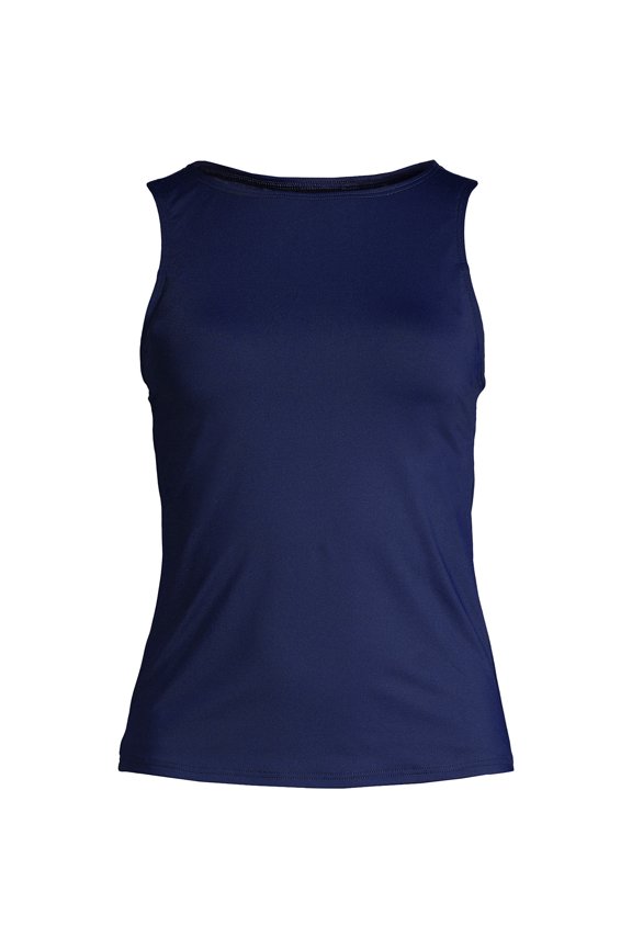 Women's High Neck UPF 50 Sun Protection Modest Tankini Swimsuit Top